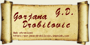 Gorjana Drobilović vizit kartica